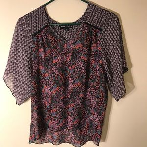 Floral Chiffon Shirt